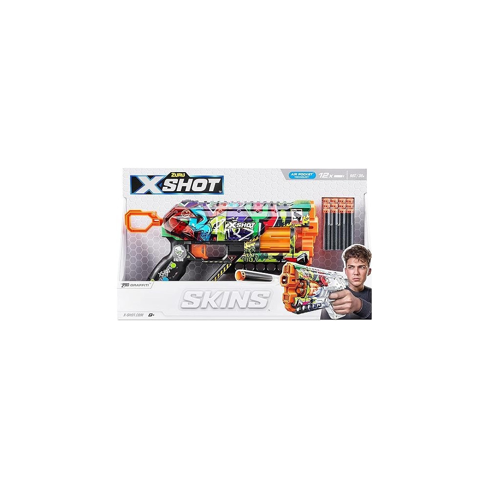 Zuru X-Shot Skins Griefer (12Darts) Graffiti, XS-36561-A 024397