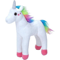 Wild Republic 23182 Cuddly, Fleecy Plushed Unicorn, Cuddlekins Mini Soft Toy, White Stars, 20 Cm