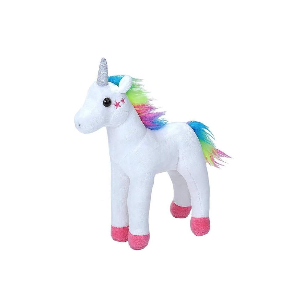 Wild Republic 23182 Cuddly, Fleecy Plushed Unicorn, Cuddlekins Mini Soft Toy, White Stars, 20 Cm