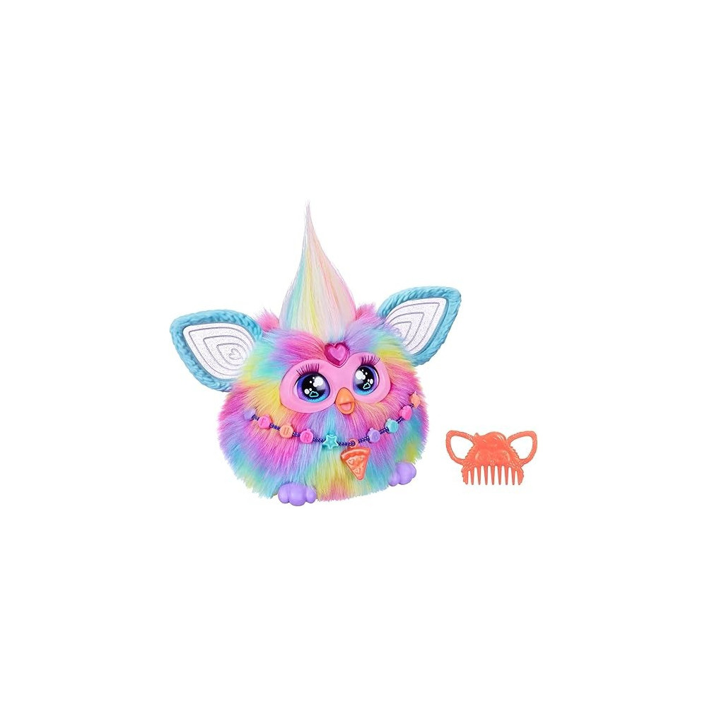 Furby Tie Dye, 15 Fashion Accessories, Interactive Plush Toys For 6 Year Old Girls And Boys And Up, Voice Activated Animatronic