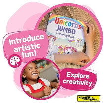Alligator Unicorns Jumbo Colouring Book Toy