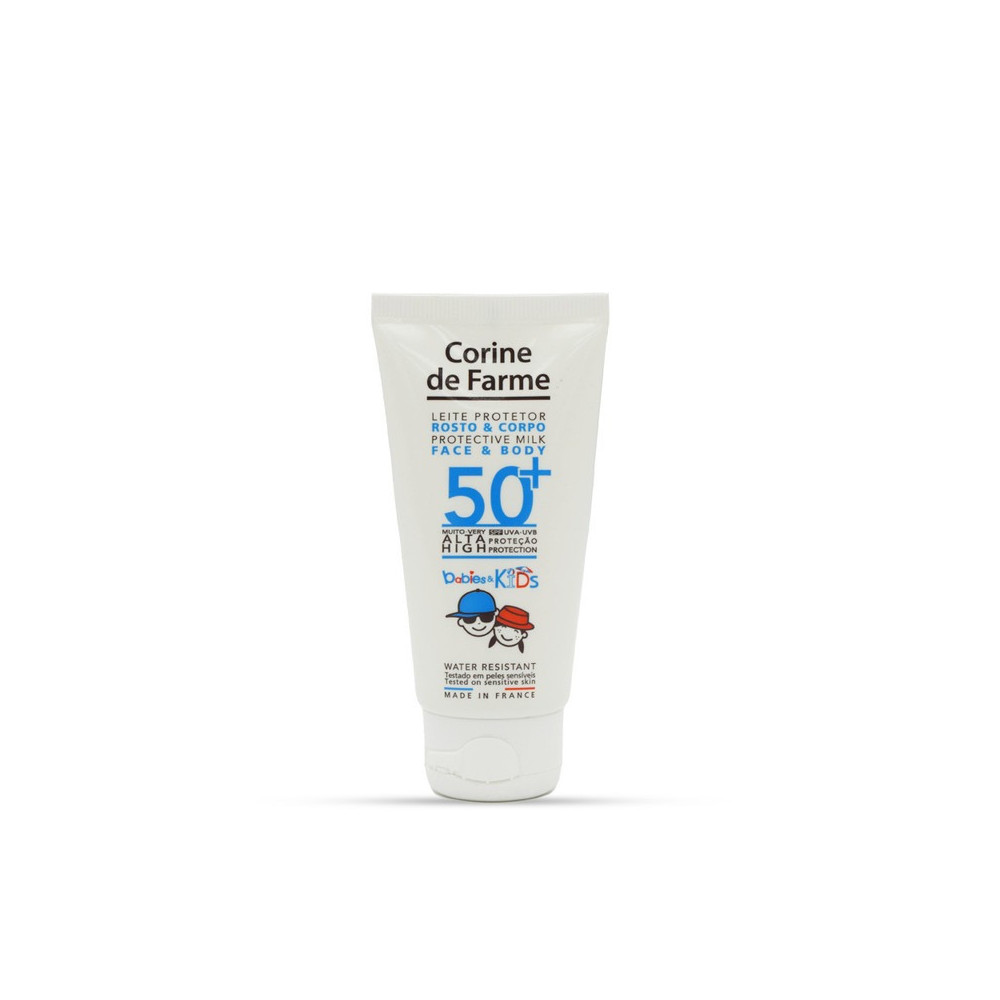 Corine De Farme Protective Milk Babies And Kids Face And Body Lotion SPF 50 Tube 50ml