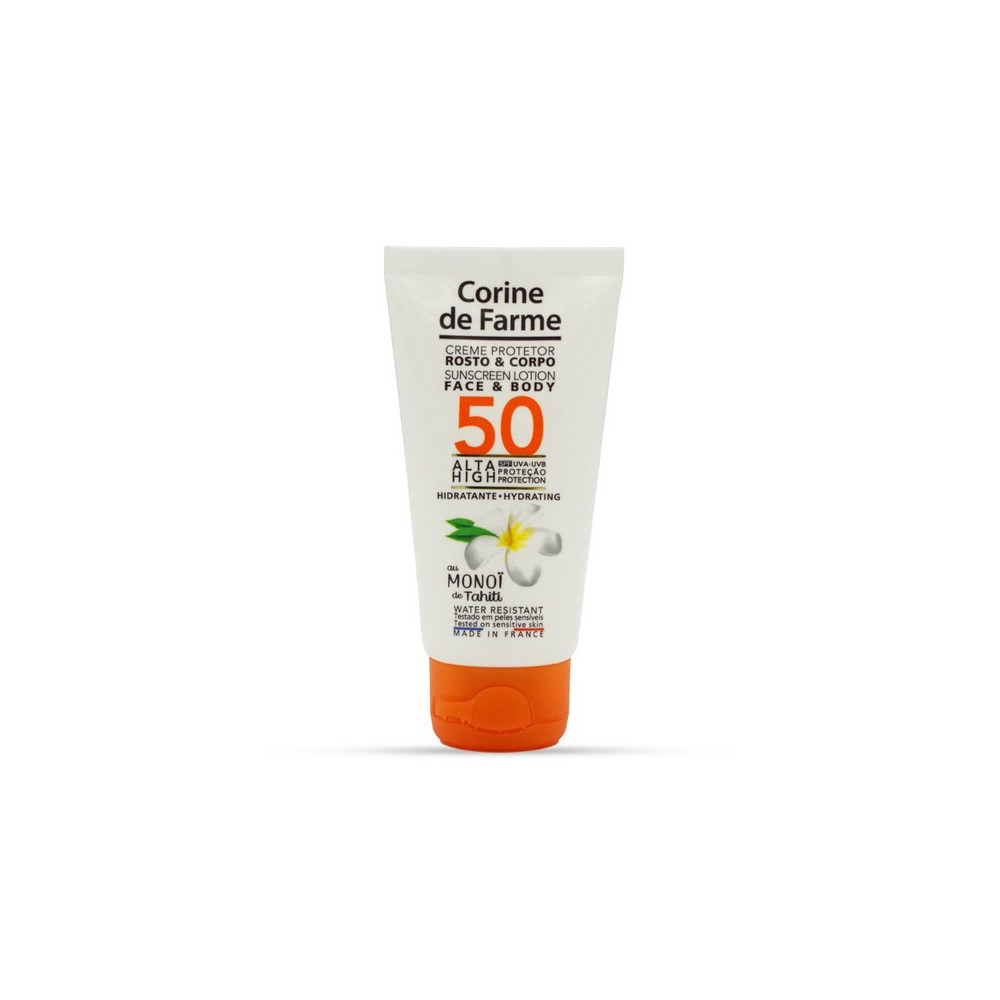 Corine De Farme Sunscreen Lotion Face And Body Hydrating SPF 50 Tube 50ml