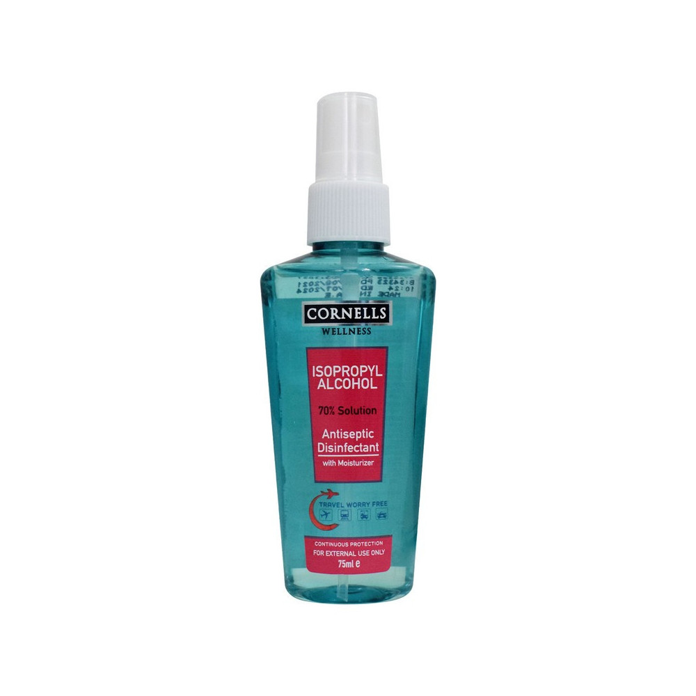 Cornells Isopropyl Alcohol Antiseptic Disinfectant With Moisturizer 75ml