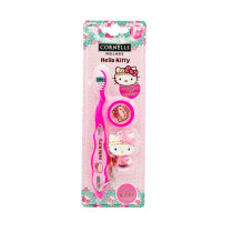 Cornells Hello Kitty Tooth Brush With Cap And Buddy