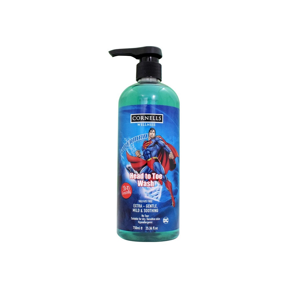 Cornells Superman Head To Toe Wash 750ml
