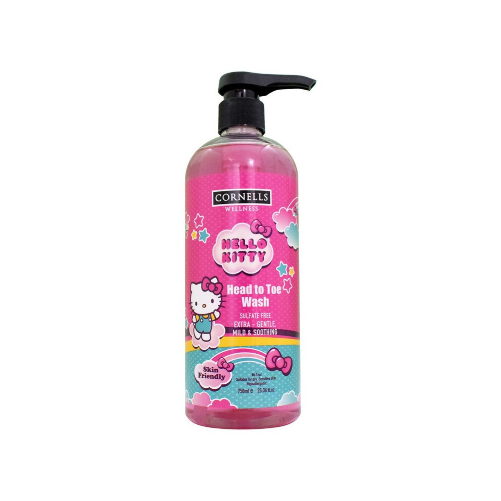 Cornells Hello Kitty Head To Toe Wash 750ml