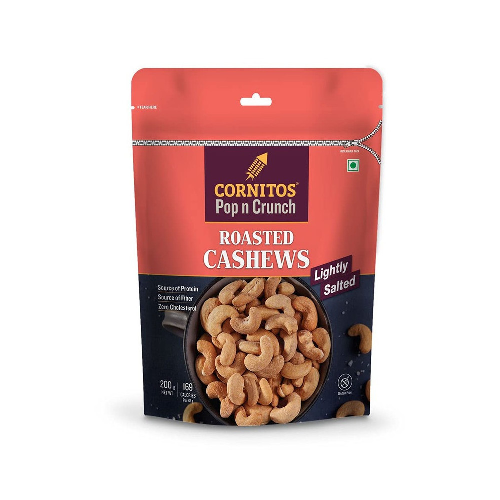 Cornitos Roasted Cashews Light salted 200gm