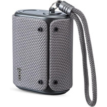 Evvoli 5 Watts Water-Resistant Indoor And Outdoor Bluetooth Speaker With A Built-In Microphone, Gray, EVAUD-MB5A