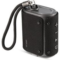 Evvoli 5 Watts Water-Resistant Indoor & Outdoor Bluetooth Speaker With a Built-in Microphone -EVAUD-MB5A, Black
