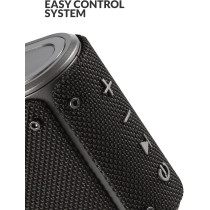 Evvoli 5 Watts Water-Resistant Indoor & Outdoor Bluetooth Speaker With a Built-in Microphone -EVAUD-MB5A, Black