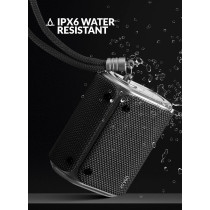 Evvoli 5 Watts Water-Resistant Indoor & Outdoor Bluetooth Speaker With a Built-in Microphone -EVAUD-MB5A, Black