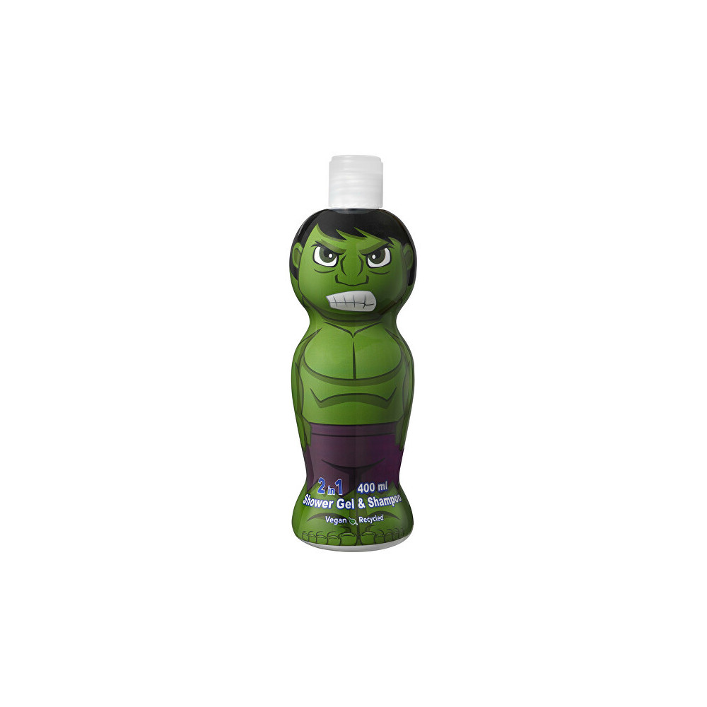 Air-Val Hulk Figure 1D Shower Gel And Shampoo 2 in 1 400 ml