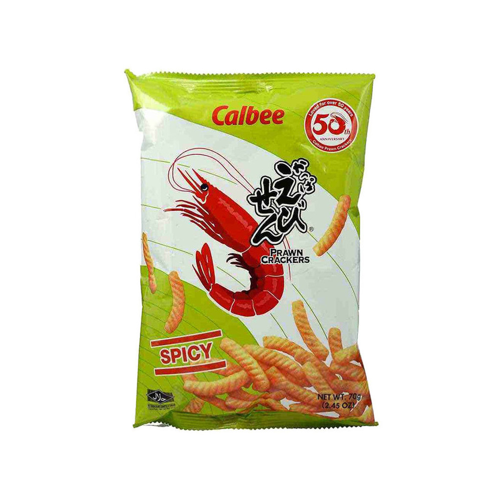 Calbee Prawn Crackers Spicy 70gm