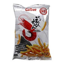 Calbee Prawn Crackers Black Pepper 70gm