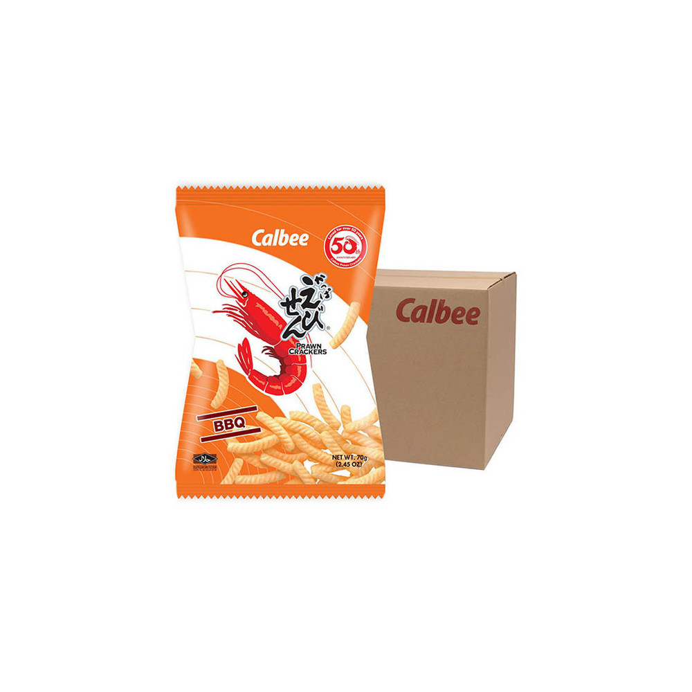 Calbee Prawn Crackers BBQ 70gm
