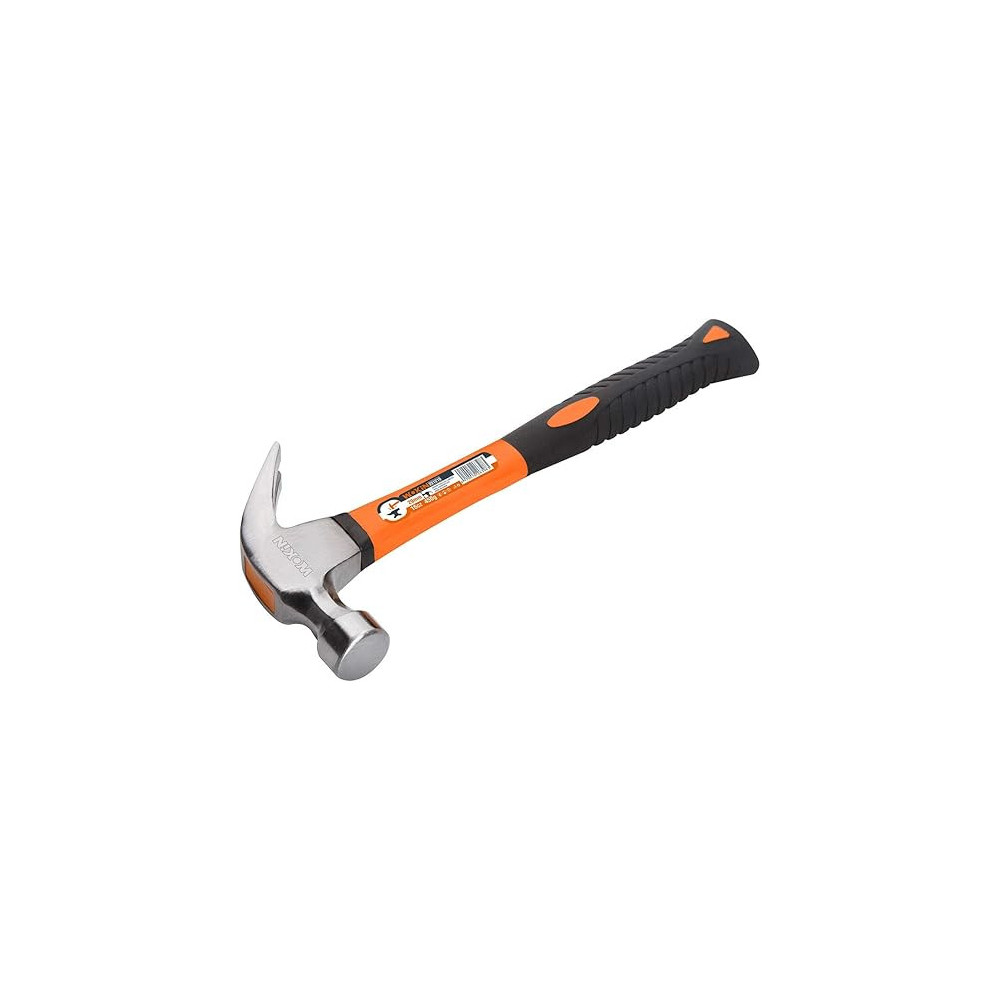 Wokin Aloy Steel Claw Hammer With Ergonomic Handle 450g, Orange/Black