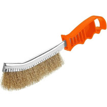 Wokin Universal Cleaning Brush With Crimped Wire And Plastic Handle 250mm, Orange