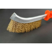 Wokin Universal Cleaning Brush With Crimped Wire And Plastic Handle 250mm, Orange
