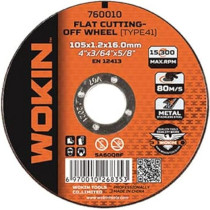 Wokin High Quality And Durable Material Flat Cutting Off Wheel For Angle Grinder 105 x 1.2 x 16.0 mm