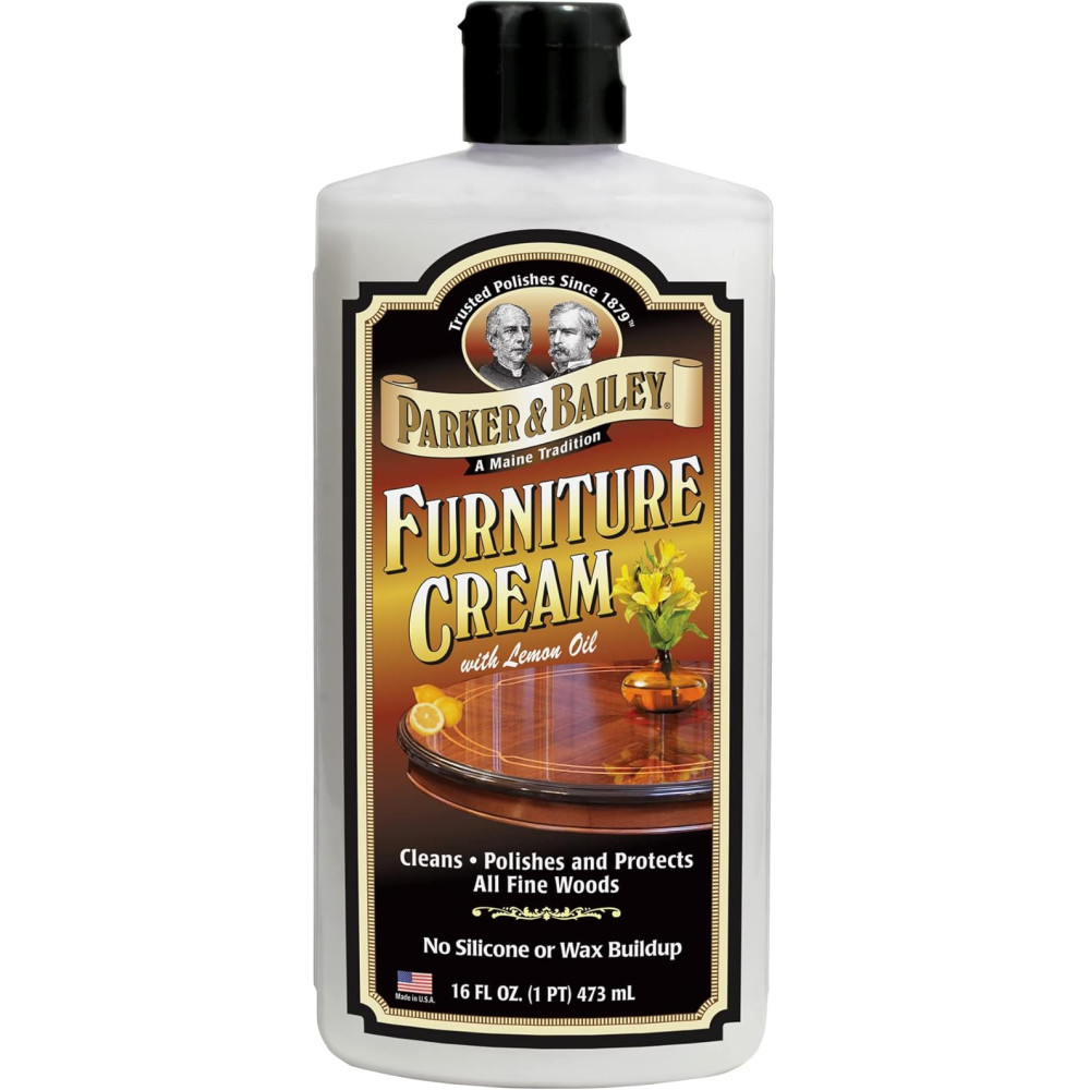 Parker And Bailey Furniture Cream With Lemon Oil, Cleans Polishes And Protects All Fine Wood, 473ml
