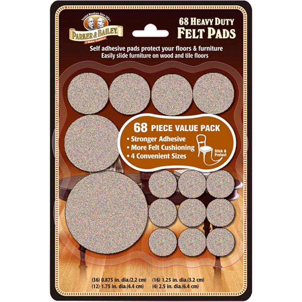 Parker And Bailey Heavy Duty Self Adhesive 68 Felt Pad