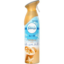Febreze Long Lasting Air Freshener Mist Spray Odor Eliminator With Vanilla Latte Fragrance 300ml