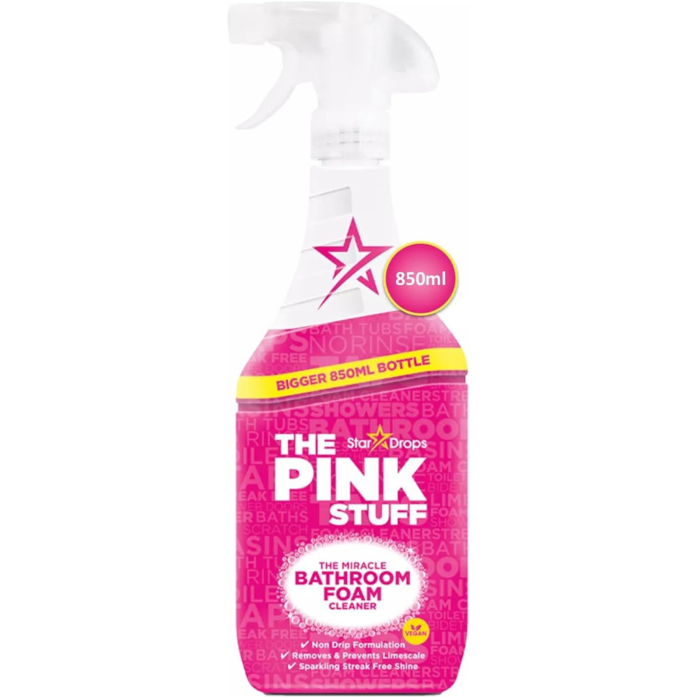 Star Drops The Pink Stuff Miracle Bathroom Foam Cleaner, 850ml