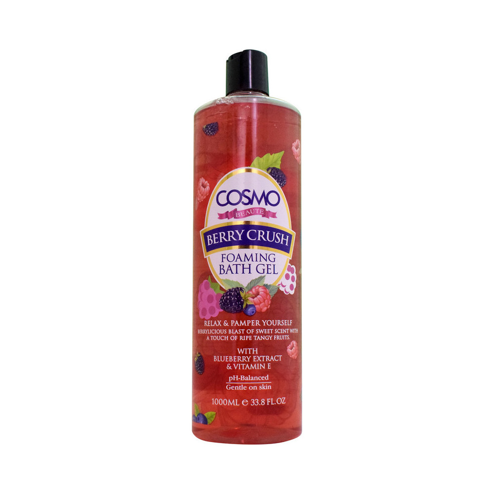 Cosmo Beaute Moisture Rich Foaming Bath Berry Crush 1000 ml