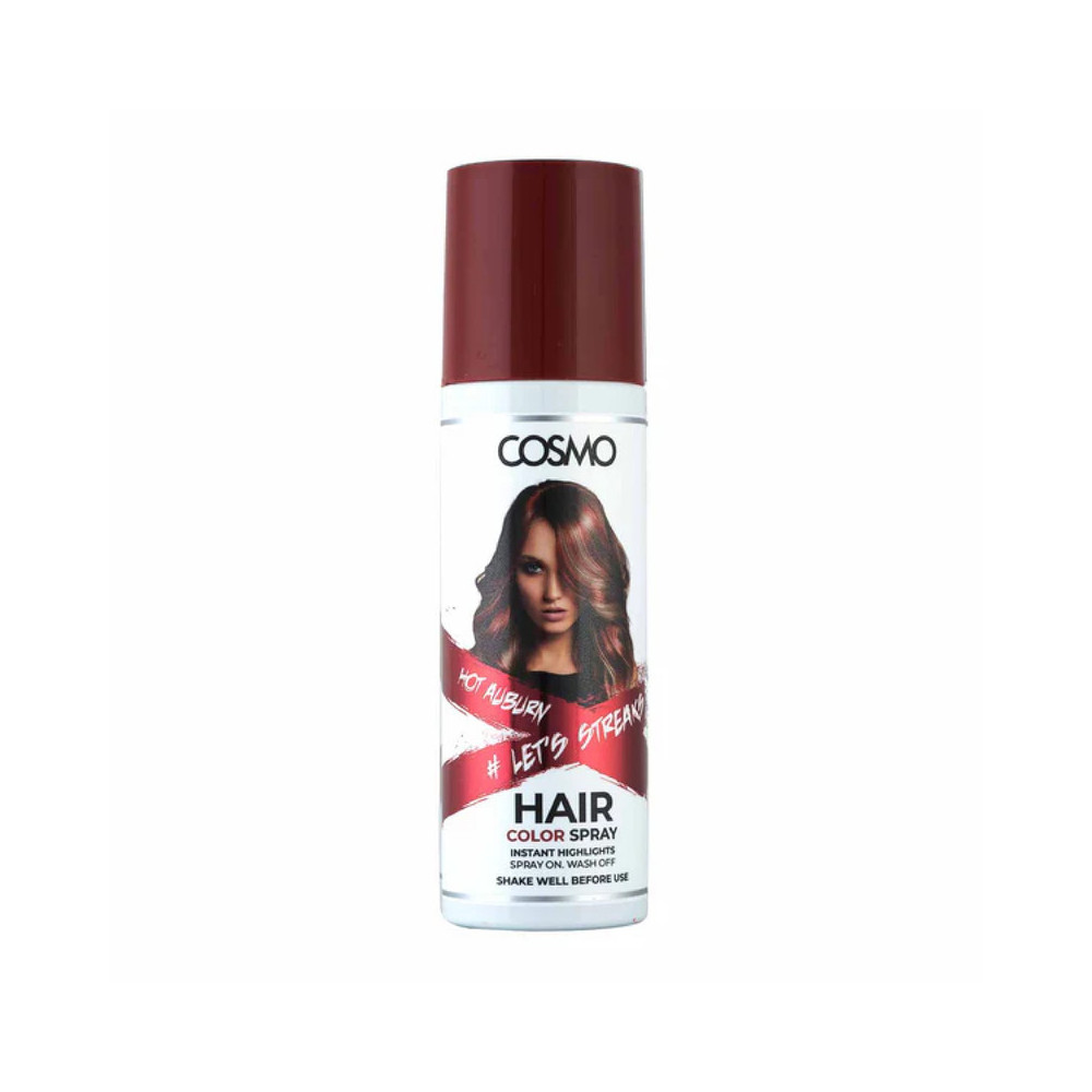 Cosmo Hot Auburn Instant Temporary Hair Color Spray 100ml