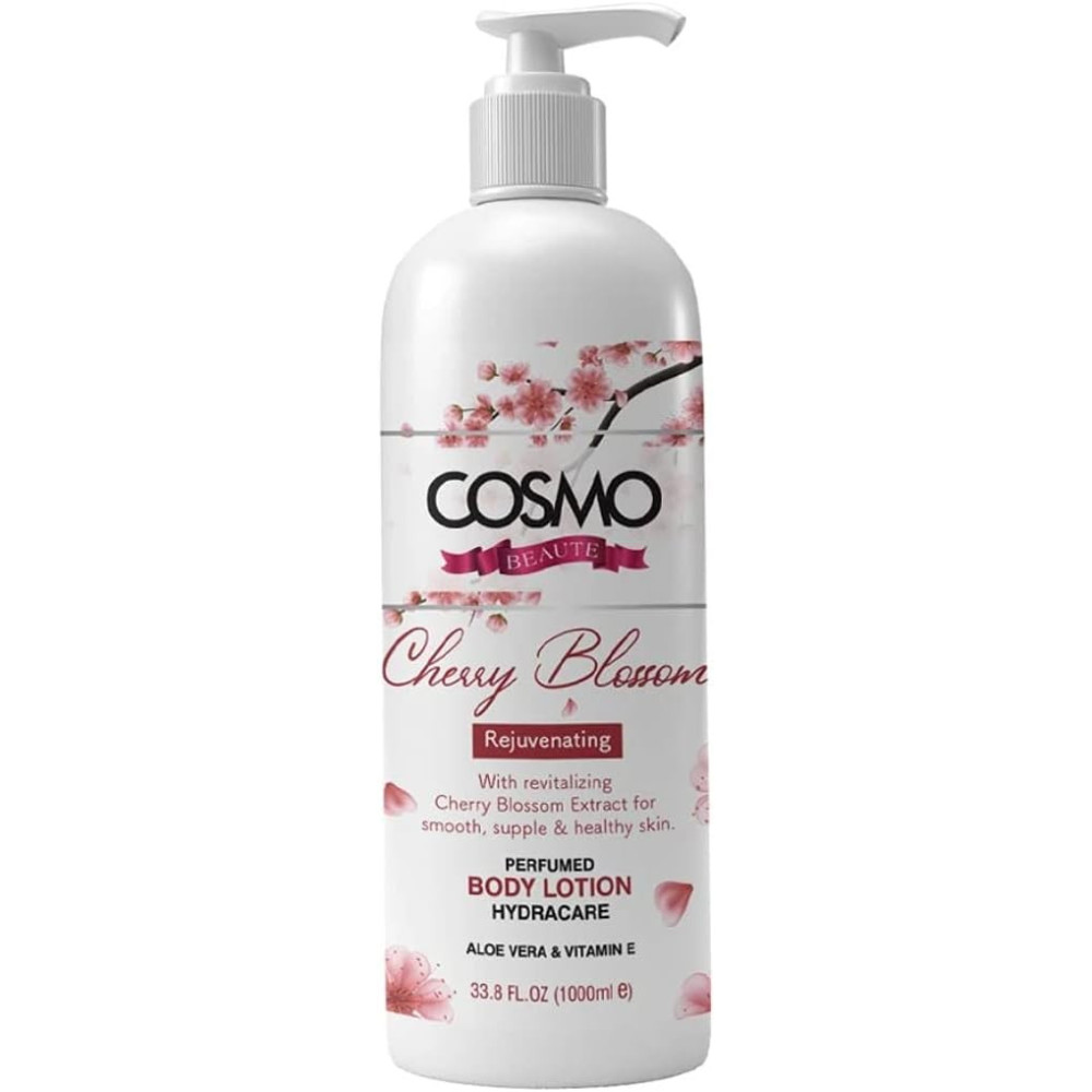 Cosmo Beaute Perfumed Body Lotion With Cherry Blossom Extract 1000 ml