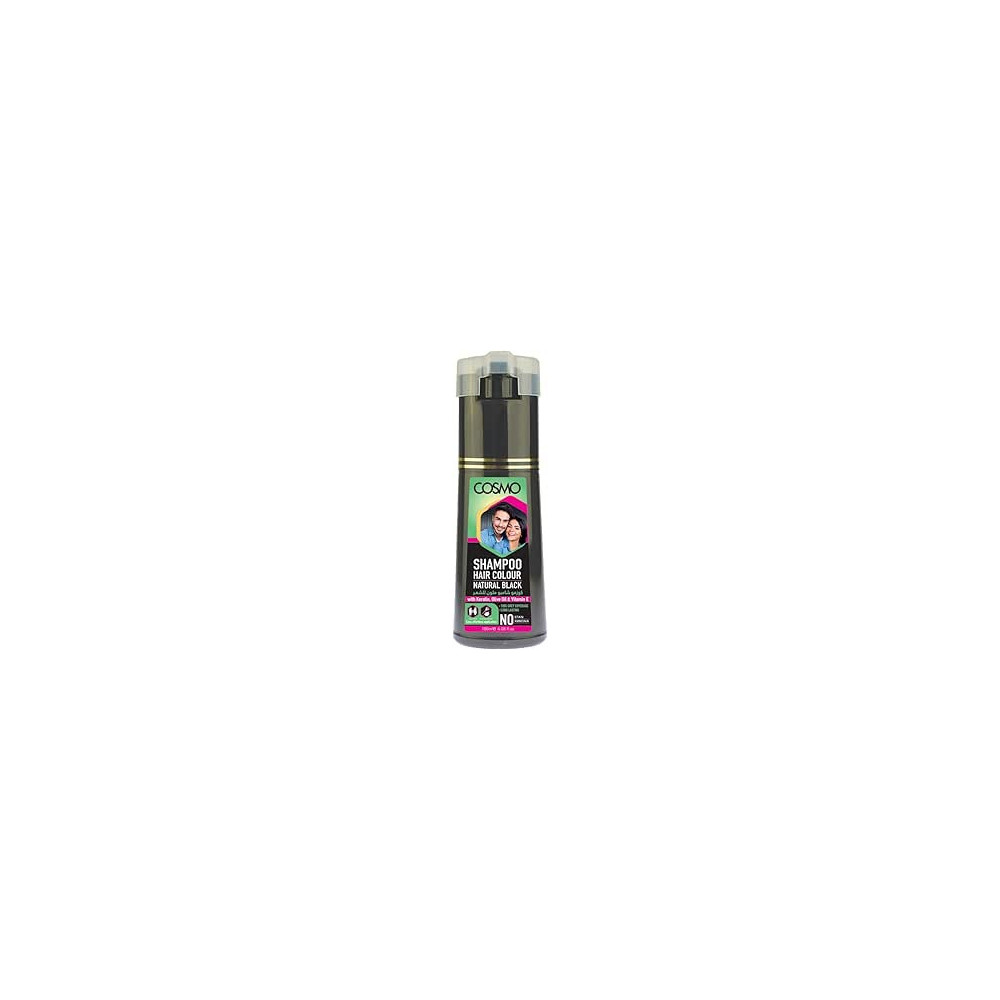 Cosmo Shampoo Hair Colour Black 180ml