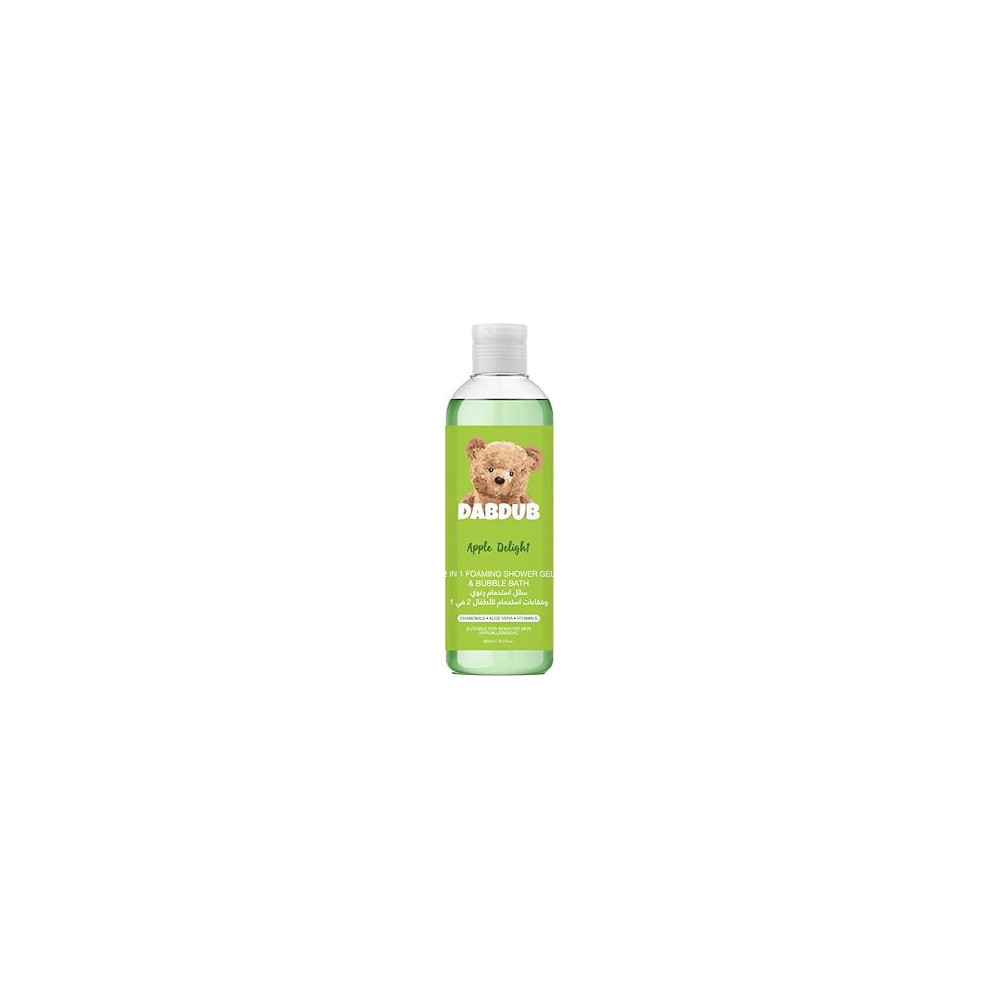 Dabdub Apple Delight 2 in 1 Foaming Shower Gel And Bubble Bath 480ml