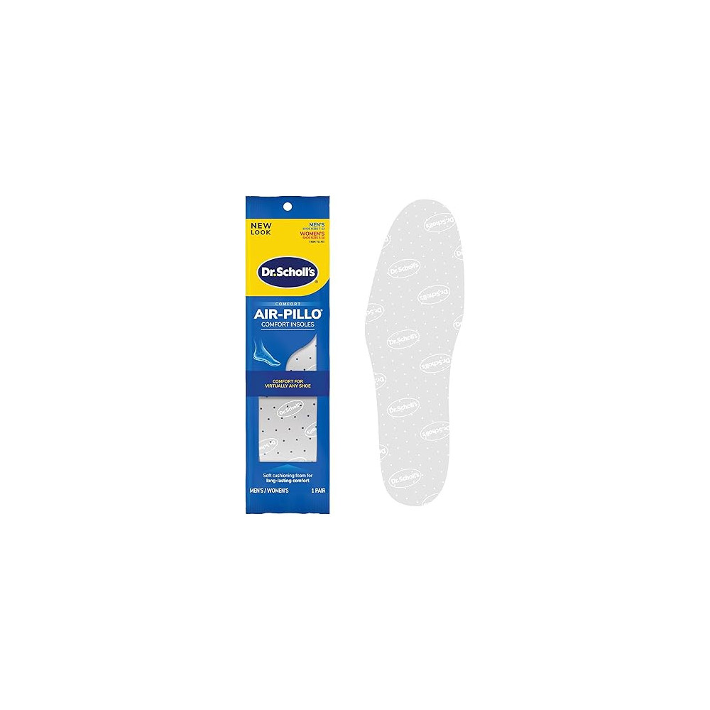 Dr. Scholls Comfort Air Pillo Memory Foam Insoles Unisex, 1 Pair