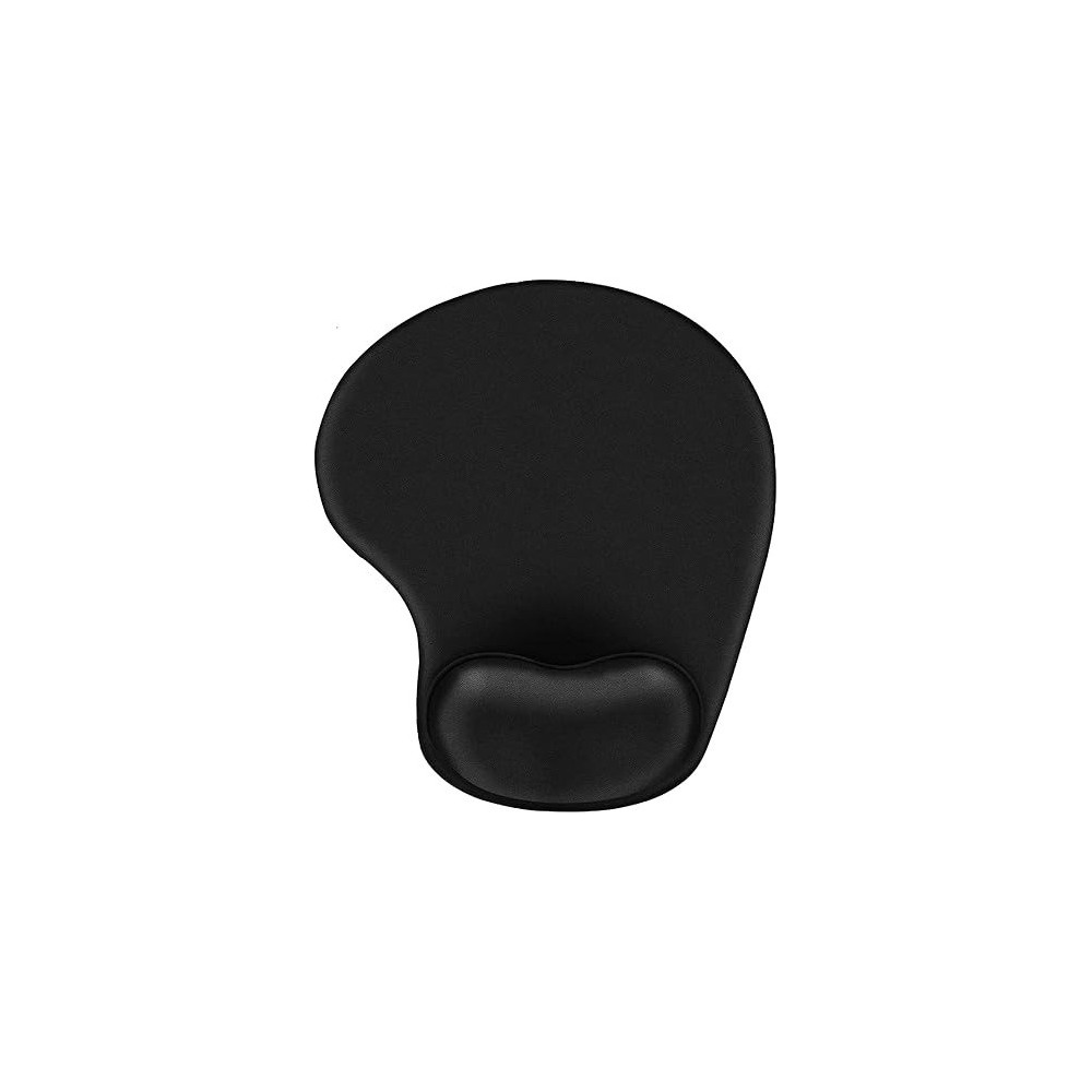 Redroman Ergonomic Mouse Pads with Comfortable Gel Wrist Rest Support and Lycra Cloth, Black