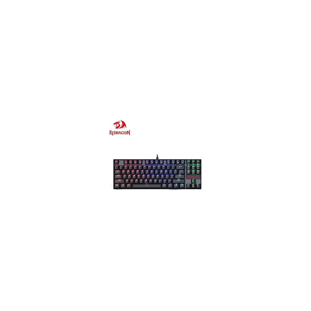 Redragon K552-Rgb Kumara RGB LED Backlit Mechanical Gaming Keyboard, Black