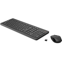 HP 330 Wireless Black Keyboard and Mouse Set with Numeric Keypad, 2.4GHz Wireless Connection and 1600 DPI, USB Receiver, LED Indicators, Black, 2V9E6AA