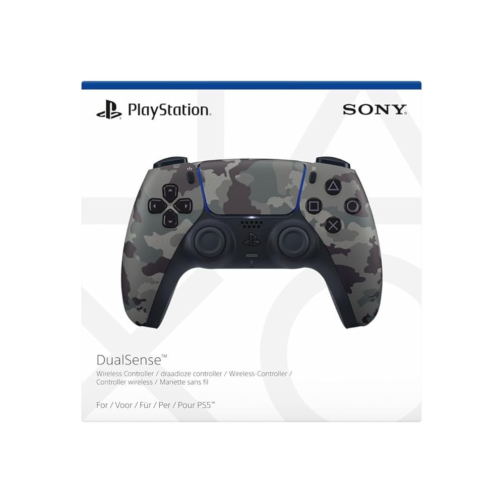 Sony PlayStation 5 DualSense Wireless Controller, Grey Camo