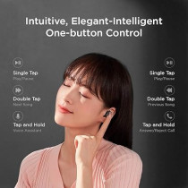 Lenovo True Wireless Stereo In-Ear Earphone, HT18, Black