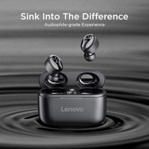 Lenovo True Wireless Stereo In-Ear Earphone, HT18, Black