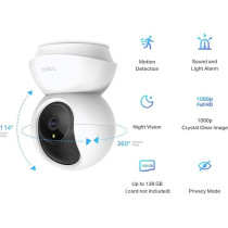 TP-Link Tapo Pan/Tilt Smart Security Camera CCTV, Tapo C200, White