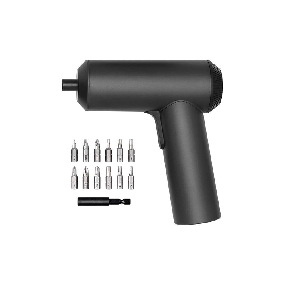 Xiaomi MI Cordless Screwdriver 5N m High Torque, 2000mAh large Capacity Battery 12S2 Alloy Steel Tips, Black