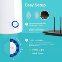TP-Link 300MBPS Universal WiFi Range Extender,TL-WA850RE, White