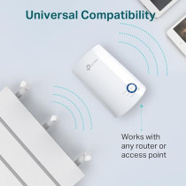 TP-Link 300MBPS Universal WiFi Range Extender,TL-WA850RE, White