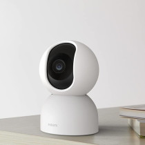 Xiaomi Smart Camera C400 4MP, 360 Degree Rotation AI Human Detection 2.4GHz/5GHz Wi-Fi Support Compatible with Alexa Google Home, MJSXJ11CM, White