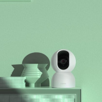 Xiaomi Smart Camera C400 4MP, 360 Degree Rotation AI Human Detection 2.4GHz/5GHz Wi-Fi Support Compatible with Alexa Google Home, MJSXJ11CM, White