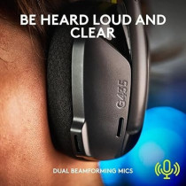 Logitech G435 Lightspeed And Bluetooth Wireless Gaming Headset Ultra Lightweight 165G Over-Ear Headphones, Built-In Mics, 18H Battery, Compatible With Dolby Atmos, Pc, Ps4, Ps5, Mobile, Black