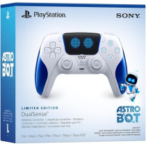 Sony PS5 Astrobot Dualsense Wireless Controller, White/Blue