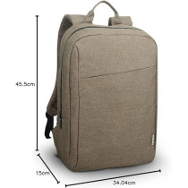 Lenovo B210 Backpack For 15.6 Inch Laptops, Lightweight And Water Repellent Rucksack, Green