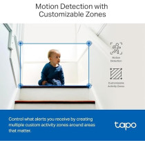 TP-Link Tapo Pan/Tilt Ai Home Security Wi-Fi Camera Identifies People, Pets, And Vehicles/Abnormal Sound Detection, Two-Way Audio, Flexible Storage And Hands-Free Operation - C220